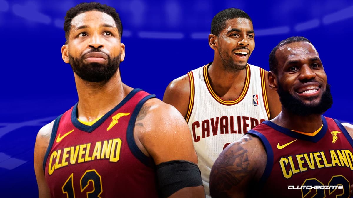 Tristan Thompson, LeBron James, Kyrie Irving, Cavs