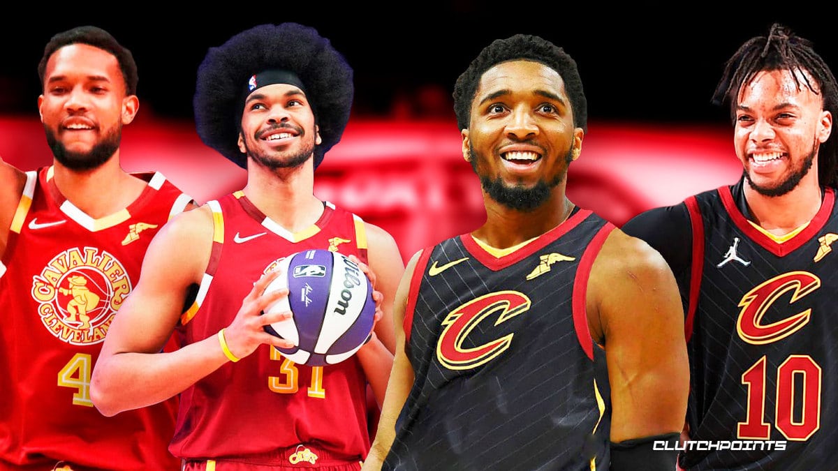 Cavaliers, Evan Mobley, Jarrett Allen, Donovan Mitchell, Darius Garland