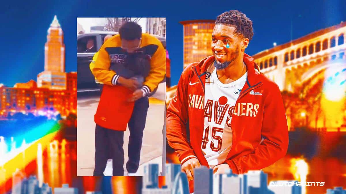 WATCH: Cavs star Donovan Mitchell&#8217;s wholesome encounter with Jazz fan will give you all the feels