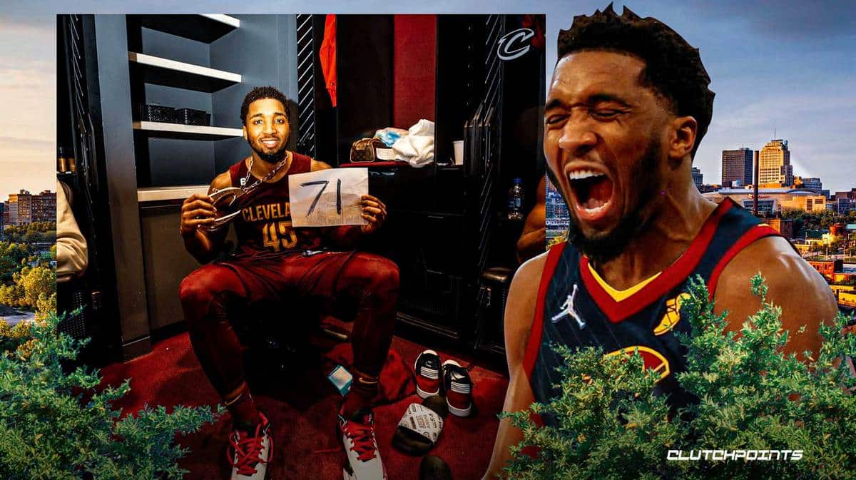 Cavs, Cavaliers, Donovan Mitchell, career-high, 71 points, Bulls