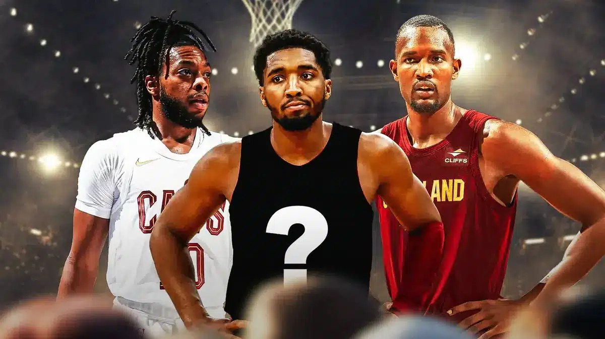 Cavs' Darius Garland, Donovan Mitchell, Evan Mobley