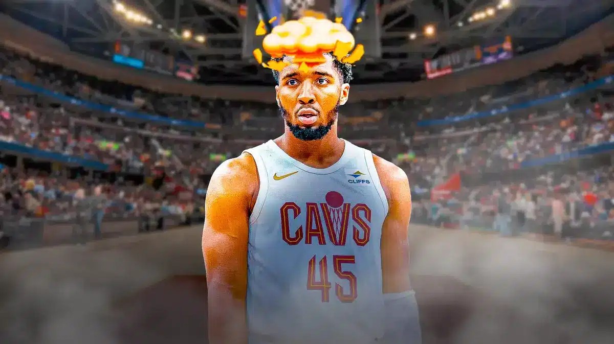 Cavs' Donovan Mitchell with mind-blown head