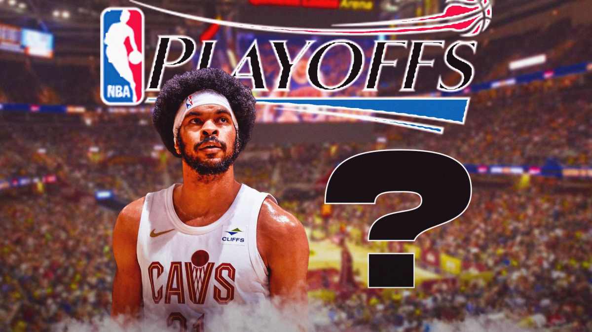 Cavs' Jarrett Allen with question mark next to him, NBA Playoffs