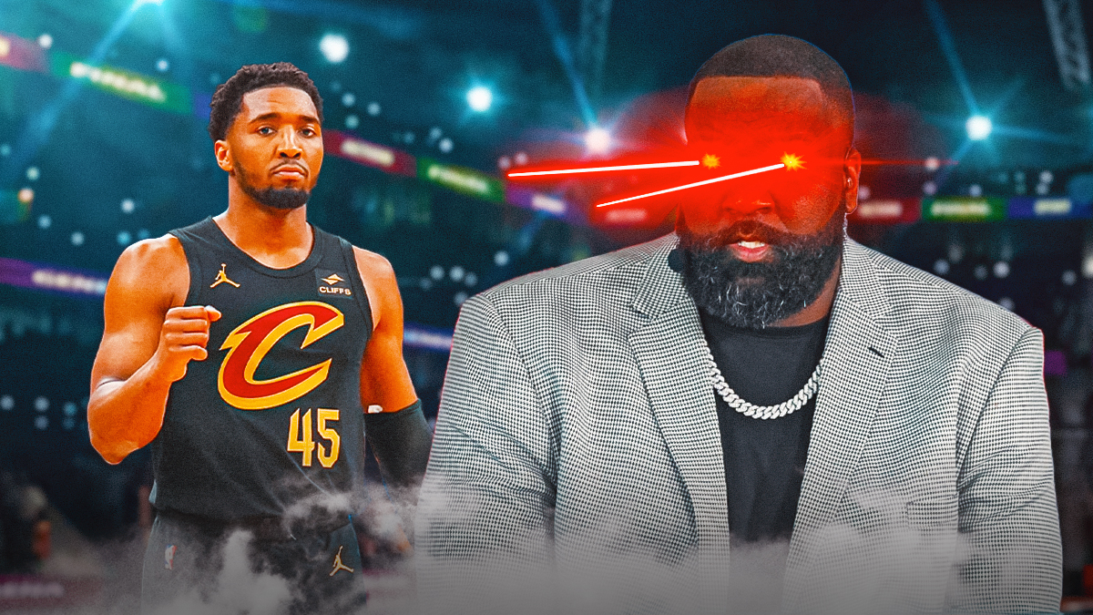 Cavs' Donovan Mitchell gets roasted by Kendrick Perkins