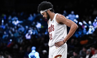 Cleveland Cavaliers center Jarrett Allen (31) during the first half against the Brooklyn Nets at Barclays Center.