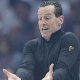 Cleveland Cavaliers head coach Kenny Atkinson reacts in the first quarter against the Indiana Pacers during game two of the second round of the 2025 NBA Playoffs at Rocket Arena.