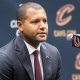 Cleveland Cavaliers general manager Koby Altman talks to the media during media day at Rocket Mortgage FieldHouse.