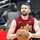Cavaliers forward Kevin Love (0) warms up before the game between the Washington Wizards and the Cleveland Cavaliers at Capital One Arena