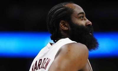 Cleveland Cavaliers guard James Harden (1) in the first quarter against the Denver Nuggets at Ball Arena.