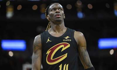 Cleveland Cavaliers guard Keon Ellis (14) stands on the court in the fourth quarter against the Washington Wizards at Rocket Arena.