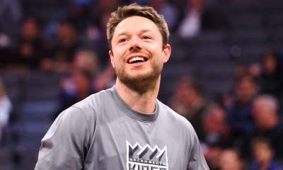 Cleveland Cavaliers guard Matthew Dellavedova (18) during media day at Cleveland Clinic Courts.